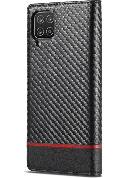 Kart Tutucu Kickstand Tam Koruma ile Samsung Galaxy A12 5g Için Kılıf (Yurt Dışından)