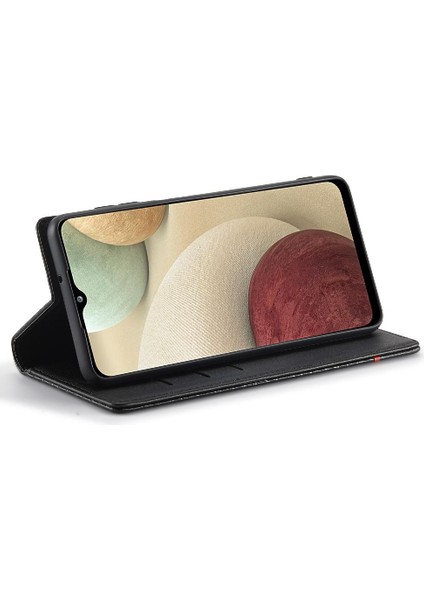 Kart Tutucu Kickstand Tam Koruma ile Samsung Galaxy A12 5g Için Kılıf (Yurt Dışından)