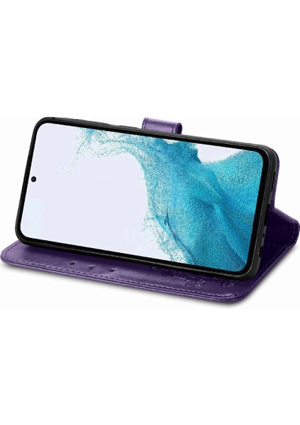 Samsung Galaxy A54 5g Kısa Kayış Deri Kılıf Kapak Kapak Dört (Yurt Dışından) indirimleri