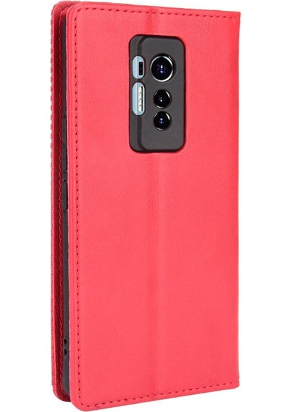 Tecno Phantom x Manyetik Kapatma Cüzdan Pu Deri Için Kılıf (Yurt Dışından)