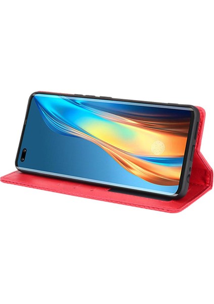 Tecno Phantom x Manyetik Kapatma Cüzdan Pu Deri Için Kılıf (Yurt Dışından)