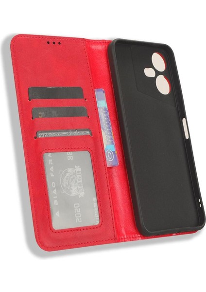 Tecno Pova Neo 3 Manyetik Kapatma Pu Deri Cüzdan Için Kılıf (Yurt Dışından)