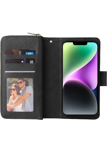 9 Kart ile El Kayışı Cüzdan Kılıf ile iphone 14 Kart Tutucu Için Kılıf (Yurt Dışından) fırsatları