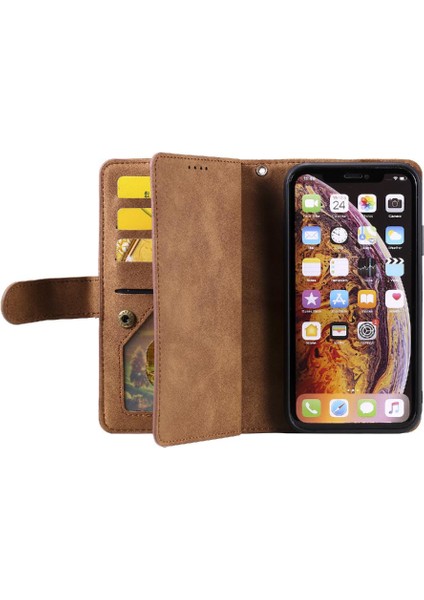 Iphone x Için Flip Case/xs Pu Deri Kordon 9 Kart Yuvaları Kickstand (Yurt Dışından)