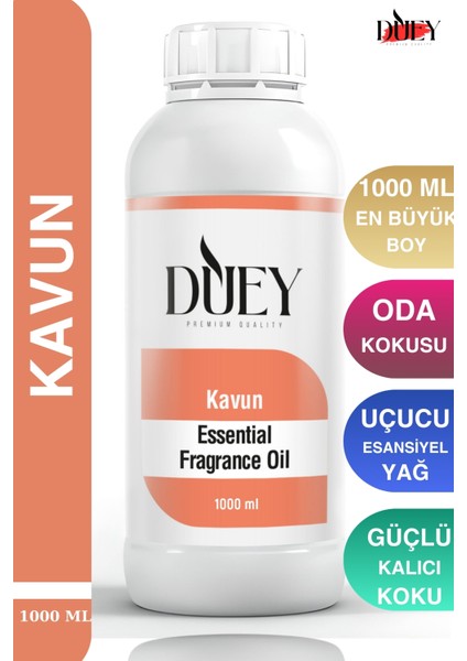 Kavun Uçucu Yağ 1000 ml Mum Esansı, Oda Kokusu, Hava Nemlendiricisi, Çamaşır Kurutma Topu
