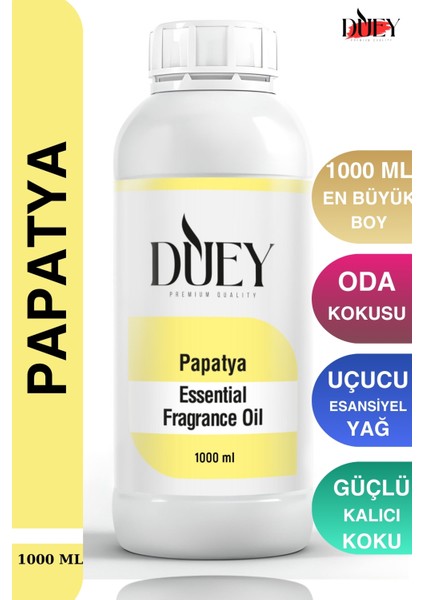 Papatya Uçucu Yağ 1000 ml Mum Esansı, Oda Kokusu, Hava Nemlendiricisi, Çamaşır Kurutma Topu
