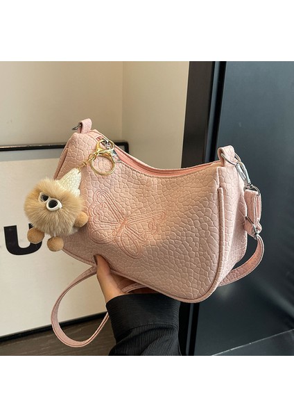 Kadınlar Için Bu Yılın Popüler Yay Çantası 2024 Internet Ünlüleri Kadınlar Için Popüler Moda Çapraz Askılı Çanta Ins Kadınlar Için Niş Omuz Çantası (Yurt Dışından)