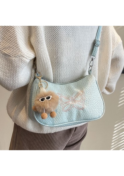 Kadınlar Için Bu Yılın Popüler Yay Çantası 2024 Internet Ünlüleri Kadınlar Için Popüler Moda Çapraz Askılı Çanta Ins Kadınlar Için Niş Omuz Çantası (Yurt Dışından)