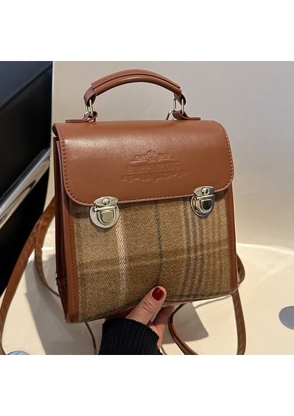 Kore Niş Çok Yönlü Sırt Çantası Kadın 2024 Yeni Moda Retro Çanta Öğrenci Sınıfı Rahat Sırt Çantası (Yurt Dışından)