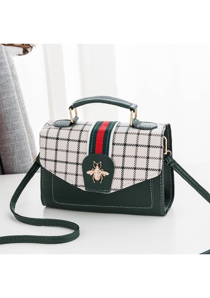 Çantalar Kadın Çantaları 2024 Ilkbahar ve Yaz Yeni Crossbody Küçük Kare Çantalar Ins Moda Çok Yönlü Çanta Batı Tarzı Omuz Çantaları (Yurt Dışından)