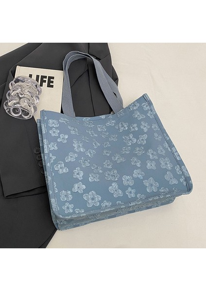 Büyük Kapasiteli Işe Gidip Gelme Çantası 2024 Yeni High-End Moda Kanvas Çanta Üniversite Öğrencisi Sınıf Omuz Büyük Çanta Kadınlar Için (Yurt Dışından)