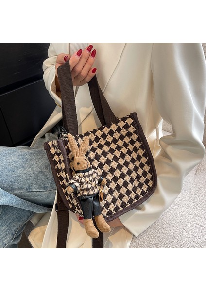 Japon Çok Yönlü Kanvas Çanta Kadın 2024 Yeni Kore Versiyonu Rahat Öğrenci Gezisi Tek Omuz Crossbody Çanta (Yurt Dışından)