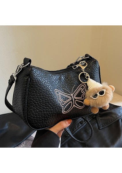 Kadınlar Için Bu Yılın Popüler Yay Çantası 2024 Internet Ünlüleri Kadınlar Için Popüler Moda Çapraz Askılı Çanta Ins Kadınlar Için Niş Omuz Çantası (Yurt Dışından)