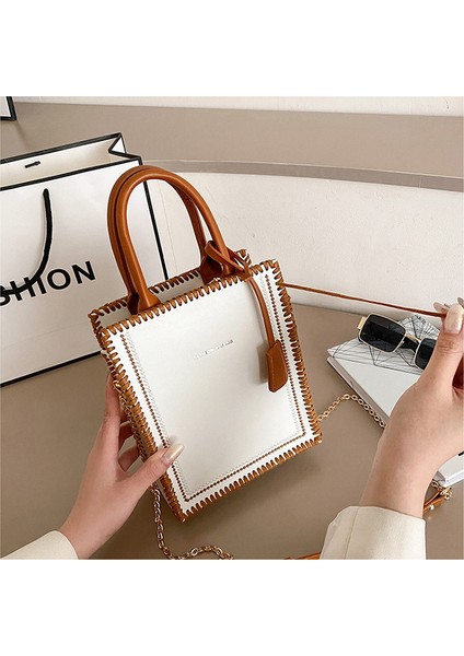 Kadın Çantası Yeni Moda Dıy Malzeme Çanta Tote Çanta, Modern Retro Omuz Crossbody Çanta Ev Yapımı Yarı Mamul Çanta (Yurt Dışından)