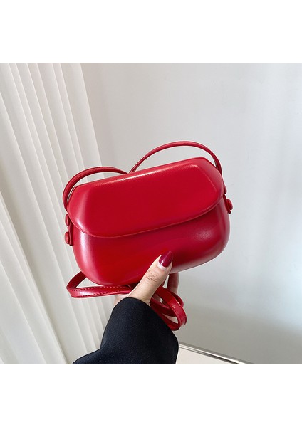 Kore Retro Eyer Çantası 2024 Yaz Yeni Stil Omuz Crossbody Çanta, Şık, Basit ve Çok Yönlü Kadın Cep Telefonu Çantası (Yurt Dışından) modelleri