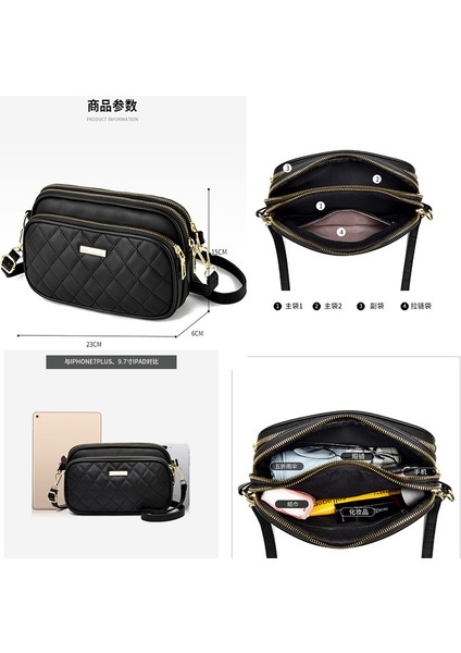 Orta Yaşlı Küçük Çanta Kadın 2024 Ilkbahar ve Yaz Yeni Moda Crossbody Çanta Kadın Yabancı Tarzı Çok Katmanlı Yumuşak Deri Annenin Omuz Çantası Modaya Uygun (Yurt Dışından) fırsatları