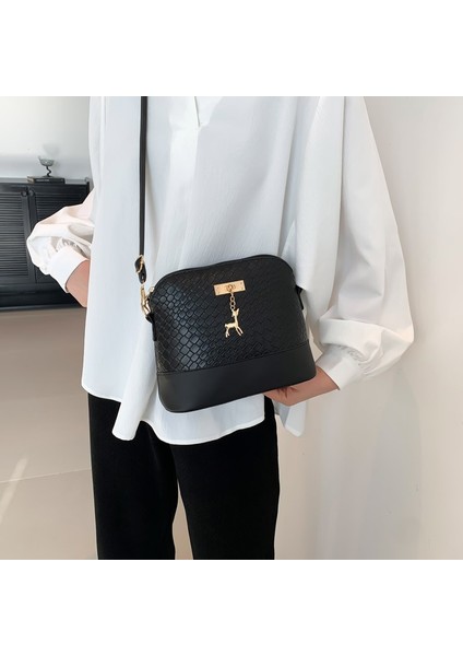 Kadınlar Için Yeni Retro Mizaç Basit Doku Kabuk Çanta 2024 Bahar Sıcak Tarzı Tek Omuz Crossbody Çanta Batı Tarzı Kadın Çantası (Yurt Dışından) fiyatları