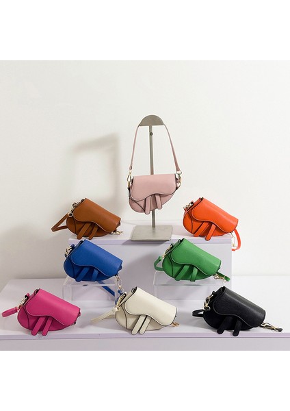 Kadınlar Için Batı Tarzı Küçük Çanta 2024 Kişilik Popüler Yeni Moda Kontrast Renk Kore Tarzı Tek Omuz Crossbody Eyer Çantası (Yurt Dışından)