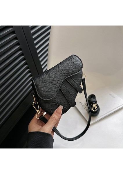 Kadınlar Için Batı Tarzı Küçük Çanta 2024 Kişilik Popüler Yeni Moda Kontrast Renk Kore Tarzı Tek Omuz Crossbody Eyer Çantası (Yurt Dışından)