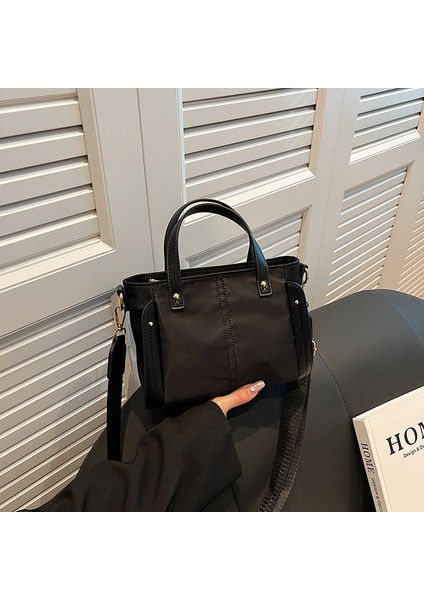 Yeni Naylon Kumaş Küçük Tote Çanta, Çok Yönlü Omuz Crossbody Çanta, Kore Tarzı Basit Gündelik Çanta, Kadın Çantası (Yurt Dışından)