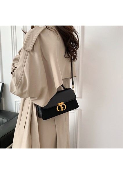 Kadın Çantası Crossbody Çanta Kızlar Üst Düzey Kore Niş Tek Omuz Crossbody Çanta Sonbahar Moda Çok Yönlü Banliyö Kadın Çantası (Yurt Dışından)