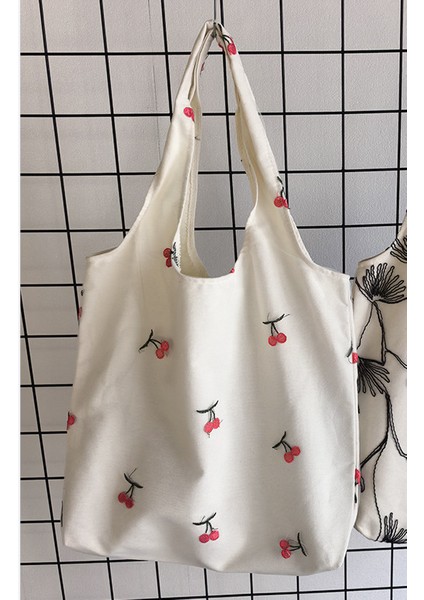 Süper Güzel Işlemeli Siyah Kelebek Kanvas Çanta Dantel Peri Rahat Seyahat Kadın Çantası Edebi Büyük Kapasiteli Çok Yönlü Omuz Çantası (Yurt Dışından)