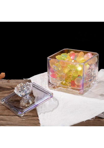 Şeffaf Kapaklı Kare Cam Şekerlik modelleri