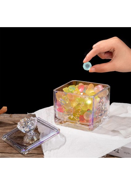 Şeffaf Kapaklı Kare Cam Şekerlik fırsatları