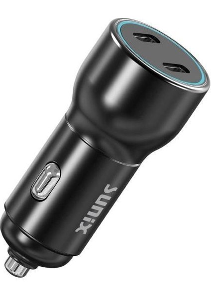 50W Pd Çift Usb-C Çıkışlı Araç Şarj Cihazı Başlık C-500