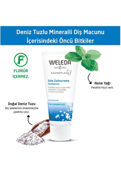 Deniz Tuzu Mineralli Organik Diş Macunu 75 ml