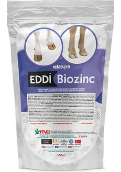 Vetasupra Eddi Biozinc Iyot Takviyeli Tırnak Bakım Yem Katkı 500 Gr - 10 Kg.