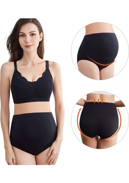 2li Kadın Modal Hamile Külodu Yüksek Bel Tam Kapatma Gebe Çamaşırı fiyatları