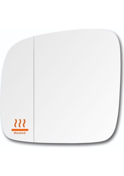 Caddy 2011-2014 Model Arası Uyumlu Sol Sürücü Tarafı Dış Ayna Camı Elektrikli Isıtmalı