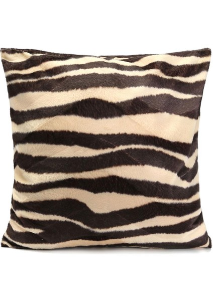 Kare Zebra KIılıfı Bel Minder Örtüsü (Yurt Dışından)