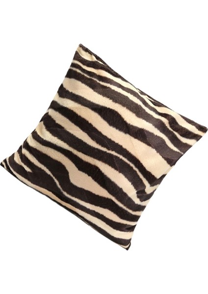 Kare Zebra KIılıfı Bel Minder Örtüsü (Yurt Dışından)
