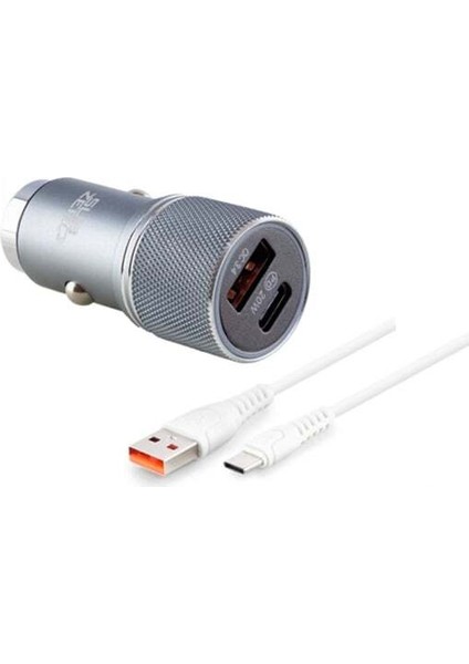 CR94 20W 3.4A Hızlı Pd+Usb Çıkışlı Type-C Araç Şarj Aleti