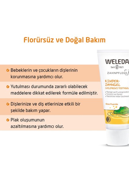 Bebek ve Çocuklar için Organik Diş Macunu 50ml