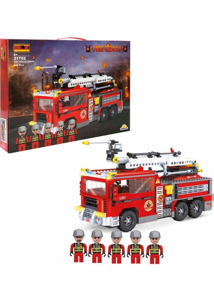 Fire Rescue Itfaiye Aracı ve Yangın Söndürme Ekibi 21702