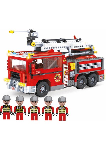 Fire Rescue Itfaiye Aracı ve Yangın Söndürme Ekibi 21702