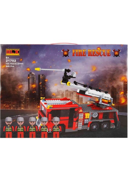 Fire Rescue Itfaiye Aracı ve Yangın Söndürme Ekibi 21702