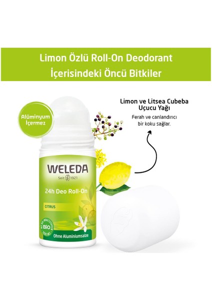 Limon Özlü Doğal Roll-On Deodorant 50 ml