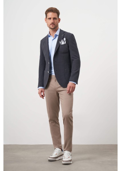 Erkek Siyah Dokuma Gofre Slim Fit Torba Cep Mono Yaka Spor Ceket fırsatları