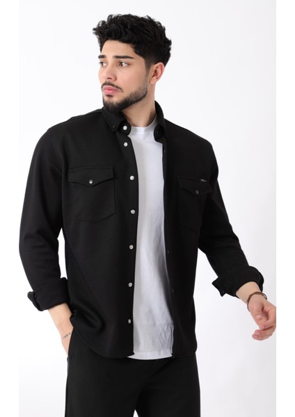 Çift Cep Kapaklı Örme Gömlek Xc U16805_40335 fiyatları