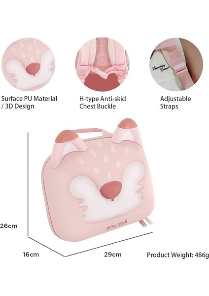 Zoyzoii Animal Serisi Pink Fox Sırt Çantası modelleri