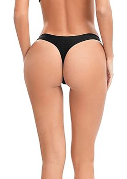 5li Kadın Tanga Iz Yapmaz Lazer Kesim String Ağ Dikişsiz