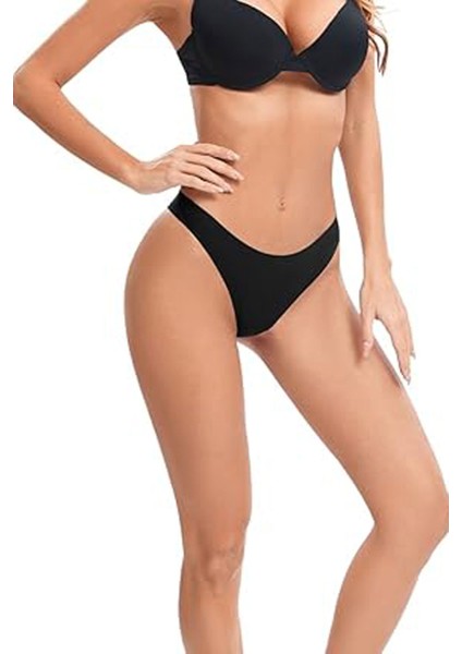 5li Kadın Tanga Iz Yapmaz Lazer Kesim String Ağ Dikişsiz
