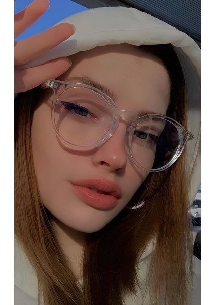 Chunky Frame Vintage Nude Güneş Gözlüğü