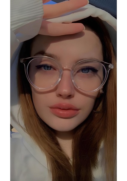 Chunky Frame Vintage Nude Güneş Gözlüğü