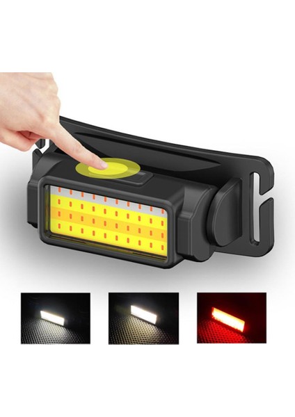 WT-650 Şarjlı Kafa Lambası 50 Cob LED 300 Lümen 5 Mod Aydınlatma