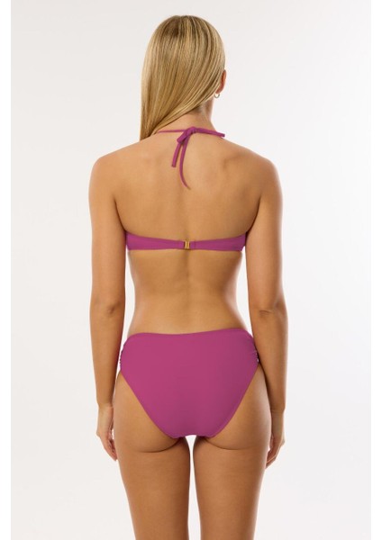 3404 Pembe Straplez Bikini Takımı